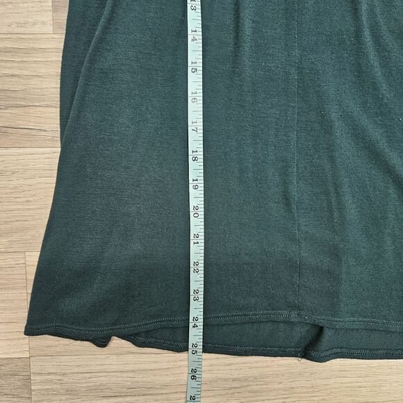 EXPRESS Top Womens Green Longsleeve Mockneck Cutout Blouse XS - Picture 6 of 7